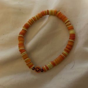 This is a fun, orange and yellow bracelet!